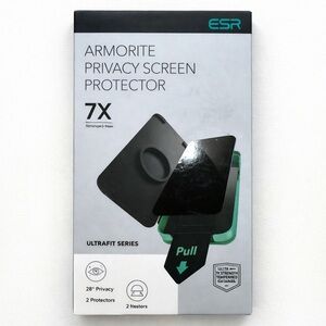 ESR Armorite Privacy Screen Protector iPhone XS Max Open Box New Tempered Glass